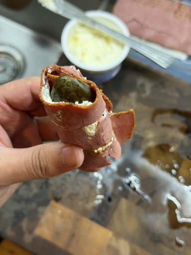 ham pickle roll-ups
