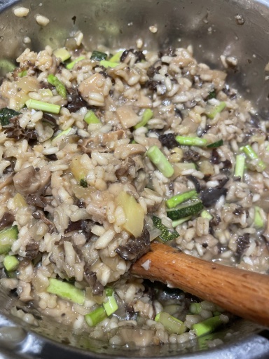 mushroom risotto
