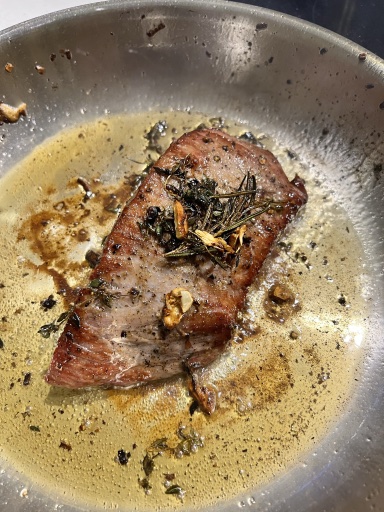 seared steak