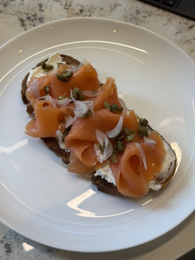 smoked salmon toast
