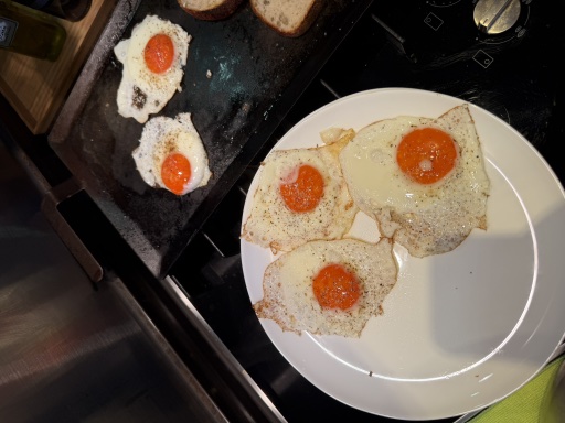 fried eggs