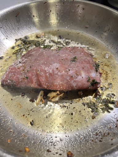 seared steak