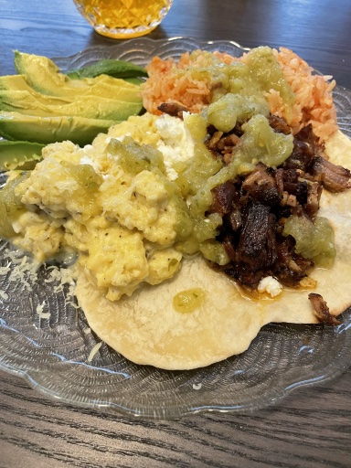 mexican breakfast plate