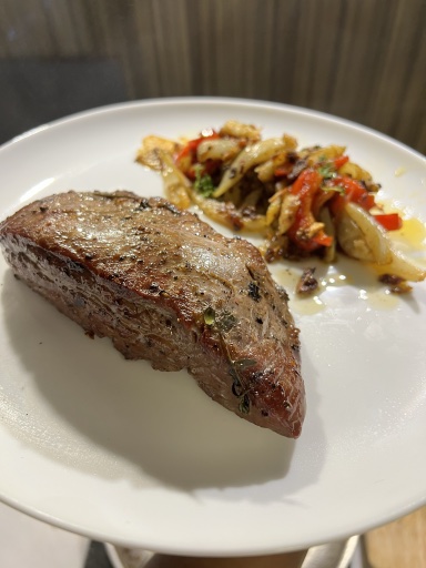 seared steak