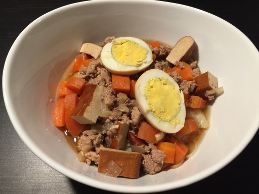 minced pork noodle soup