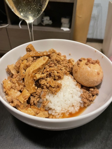 braised minced pork rice