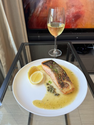 pan-seared salmon