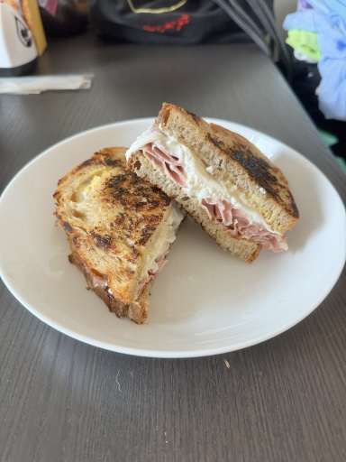 grilled ham and cheese sandwich