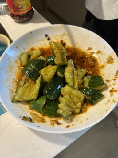 smashed cucumber salad