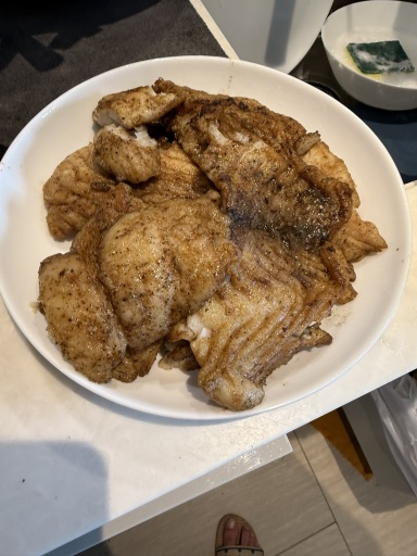 pan-fried fish with roasted broccoli