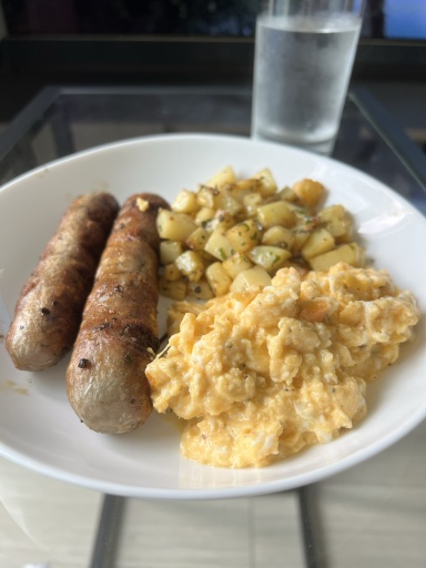 sausage eggs and potatoes