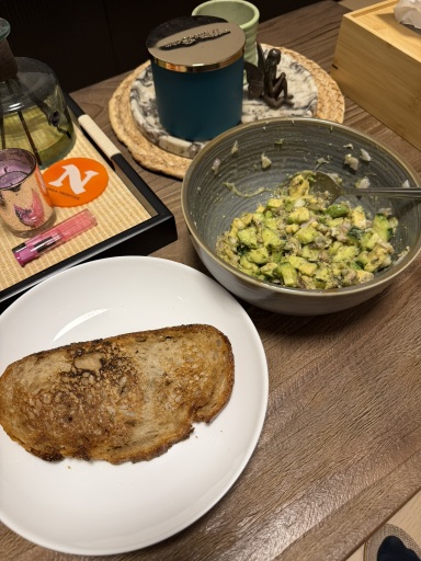 avocado fish toast