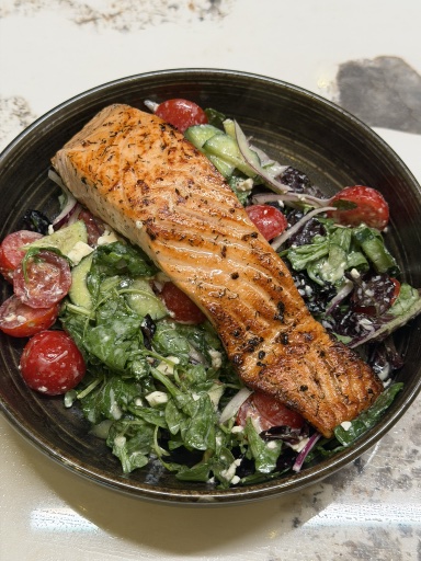 grilled salmon