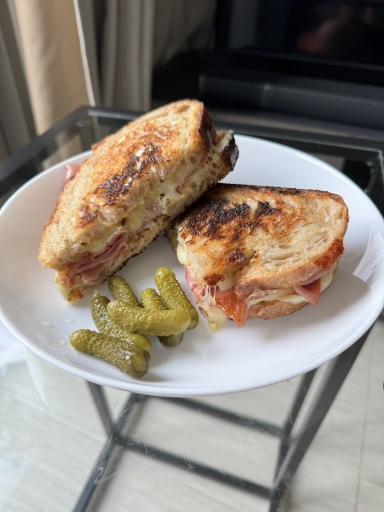 grilled ham and cheese sandwich