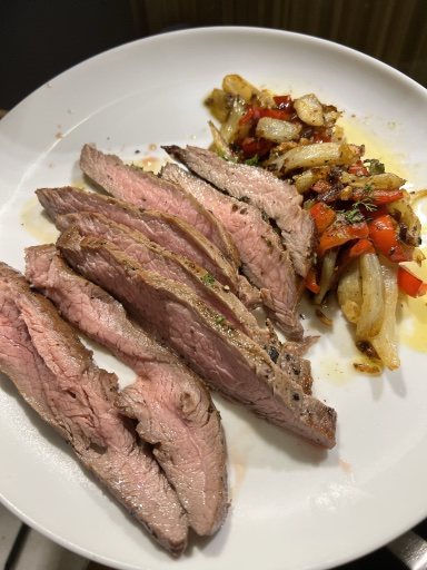 seared steak