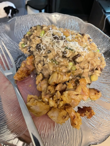 mushroom risotto