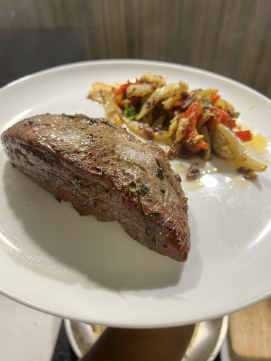 seared steak