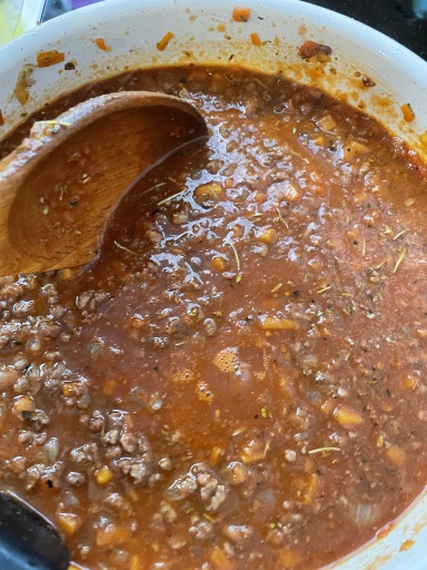 penne bolognese