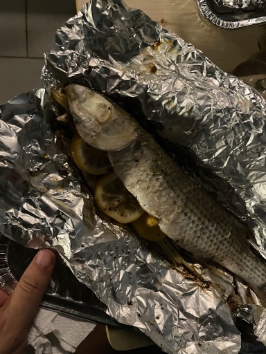 baked whole fish
