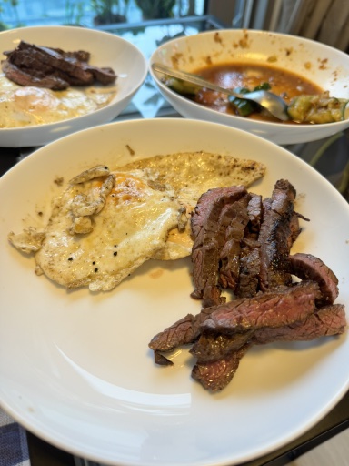 steak and eggs