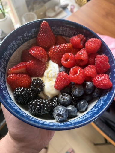 berry yogurt bowl
