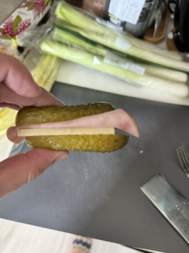 pickle ham roll-up
