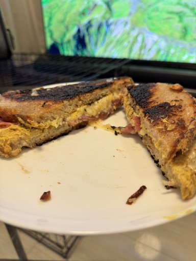 grilled ham and cheese sandwich