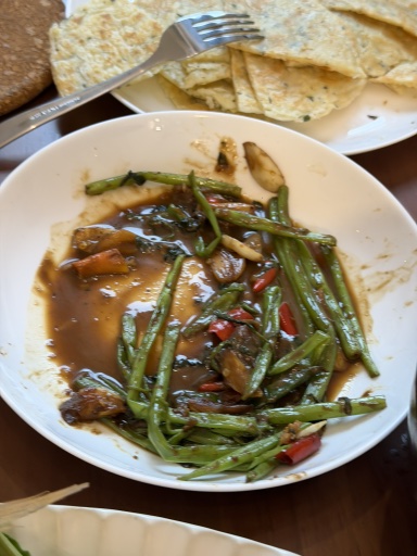 stir-fried morning glory