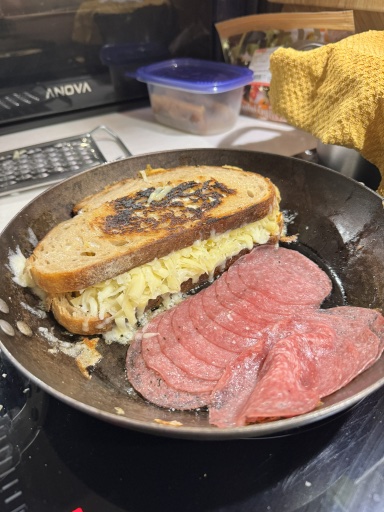 salami grilled cheese