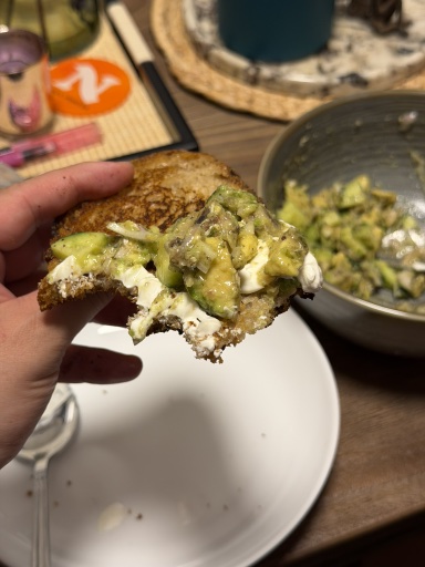 avocado fish toast