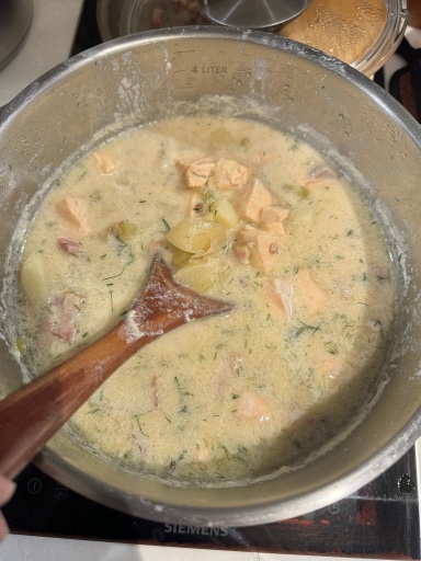 salmon chowder