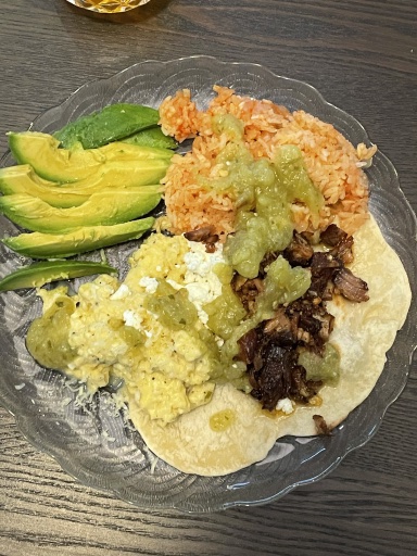 mexican breakfast plate