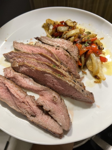 seared steak
