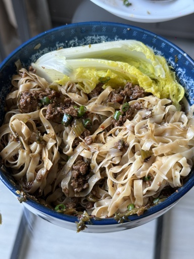 minced pork noodles
