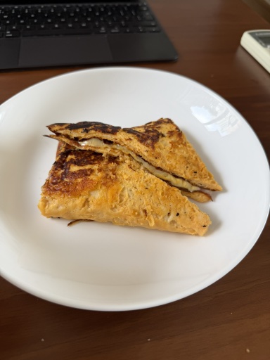 folded omelette sandwich