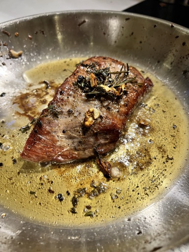 seared steak