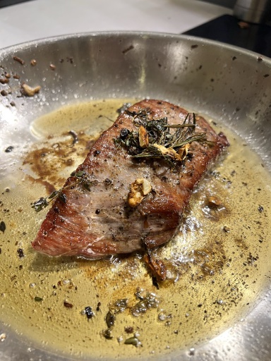seared steak