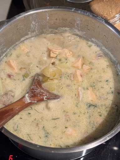 salmon chowder