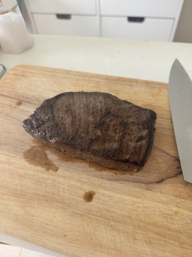 steak with potatoes and zucchini