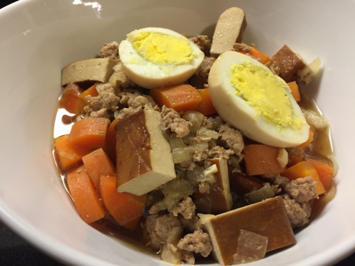 minced pork noodle soup
