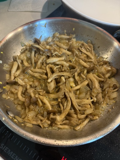 sautéed asparagus and mushrooms
