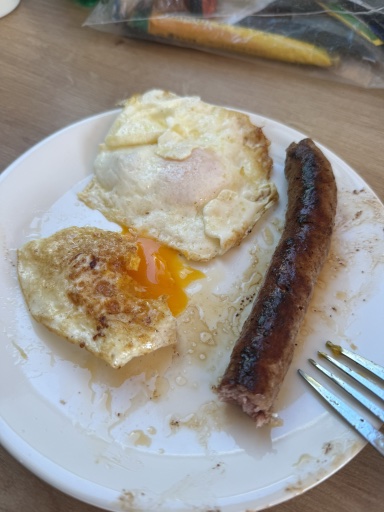 eggs and sausage