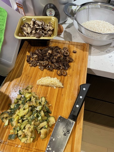 mushroom risotto