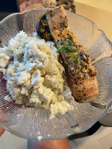 grilled salmon with couscous