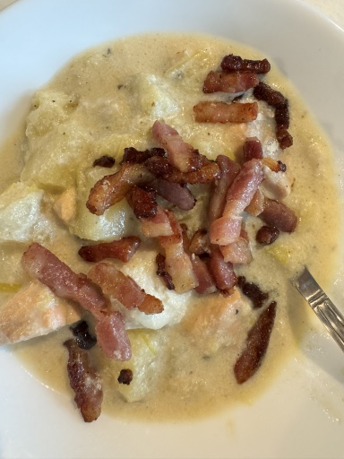 salmon chowder