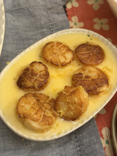 scallops au beurre blanc