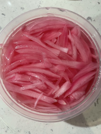 pickled red onions