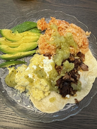 mexican breakfast plate