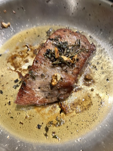 seared steak