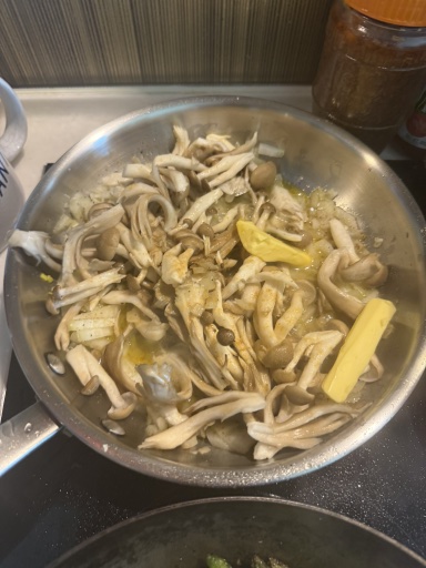 sautéed asparagus and mushrooms
